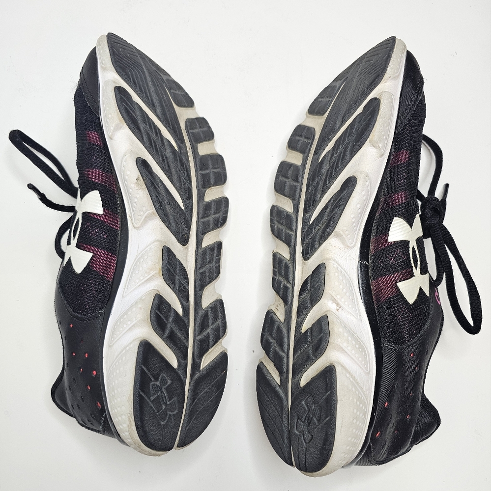 Womens Under Armour Micro G Assert 6 Size 7.5 Black Running Shoes 1266252-001 - Picture 8 of 9